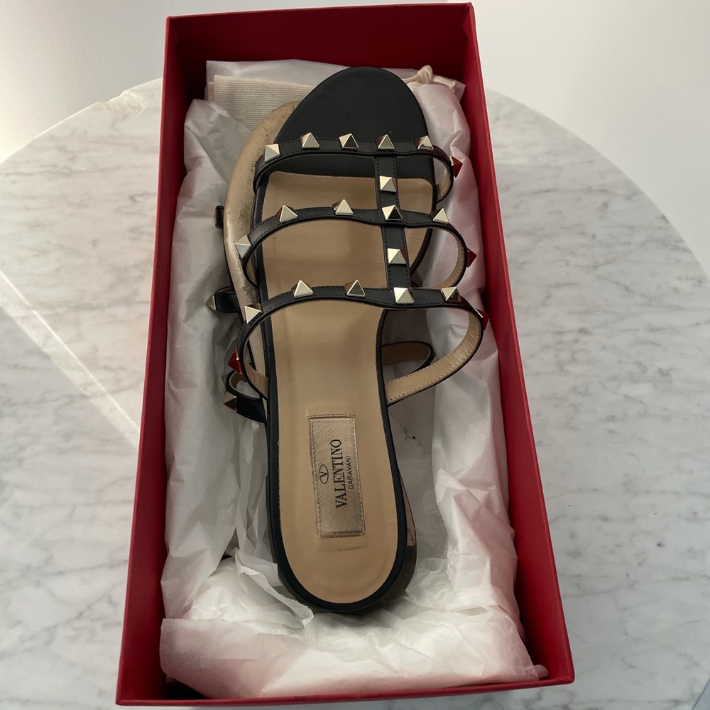 Valentino Slide - Black